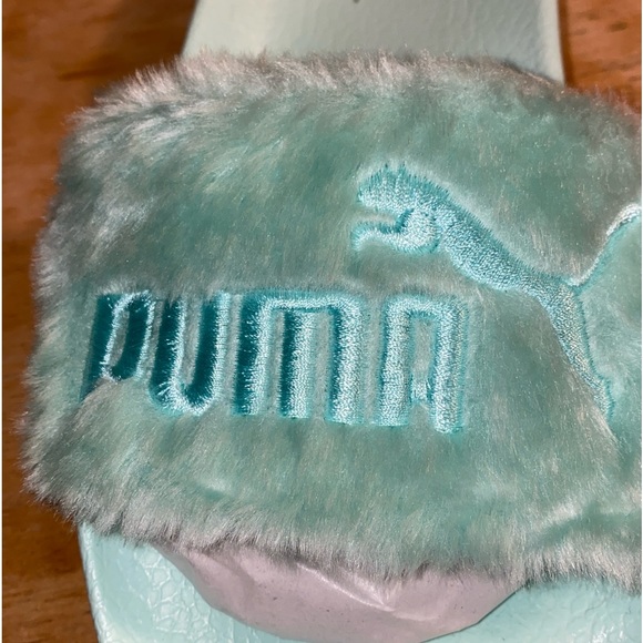 Rihanna x Puma Fenty furry slide sandals. Brand new, never worn. No box. - Picture 5 of 9